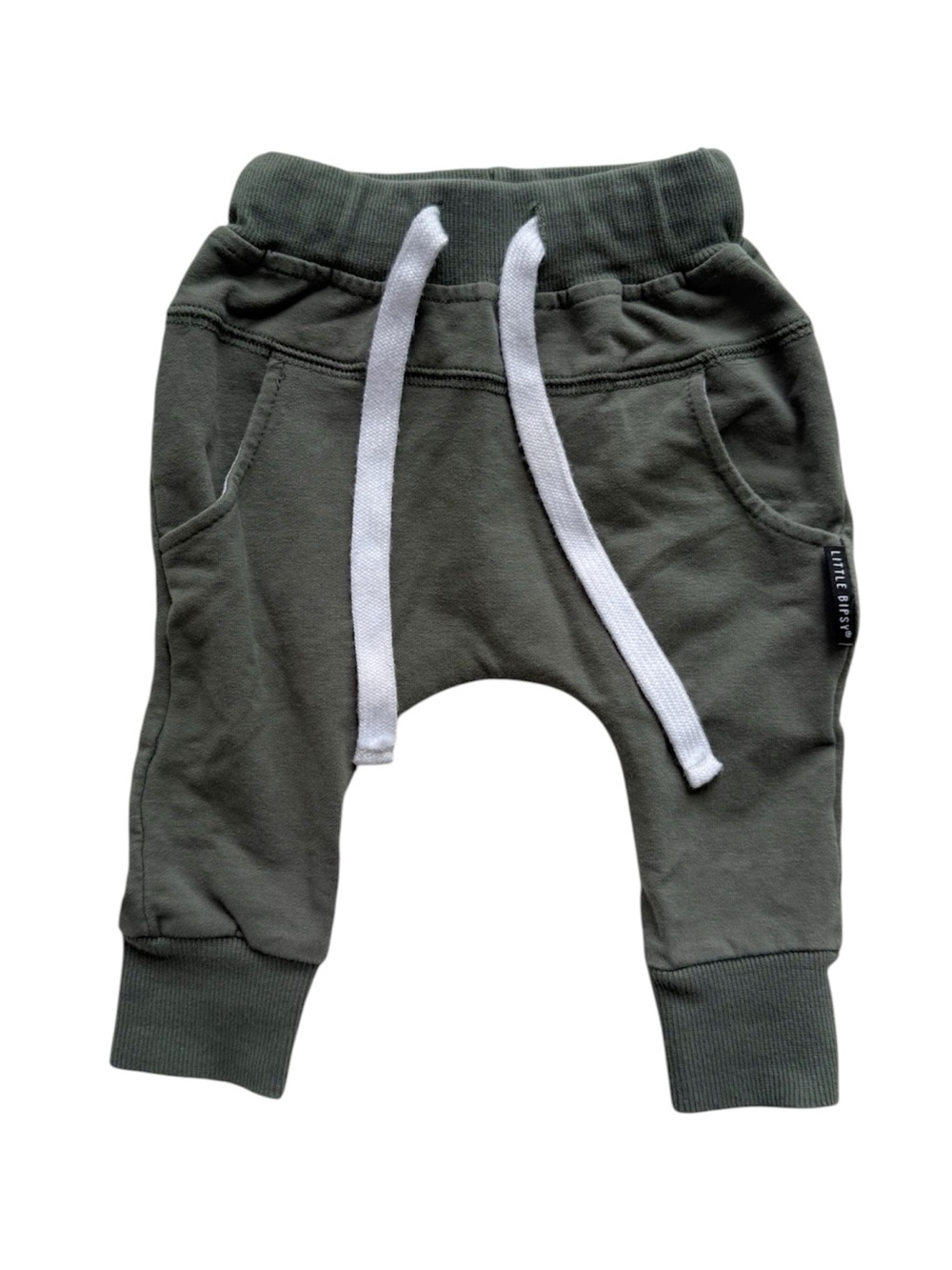 Little Bipsy Green Joggers 0-3M